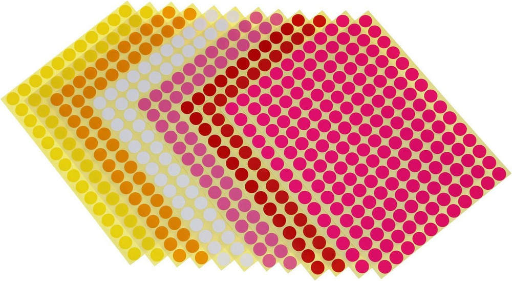 Sticky Color Coding Labels Removable Small Circle Dot Stickers for Classroom Org