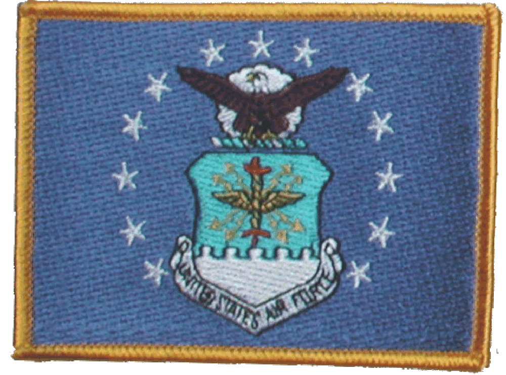 US Air Force Flag Patch 3 1/2" X 2 1/2