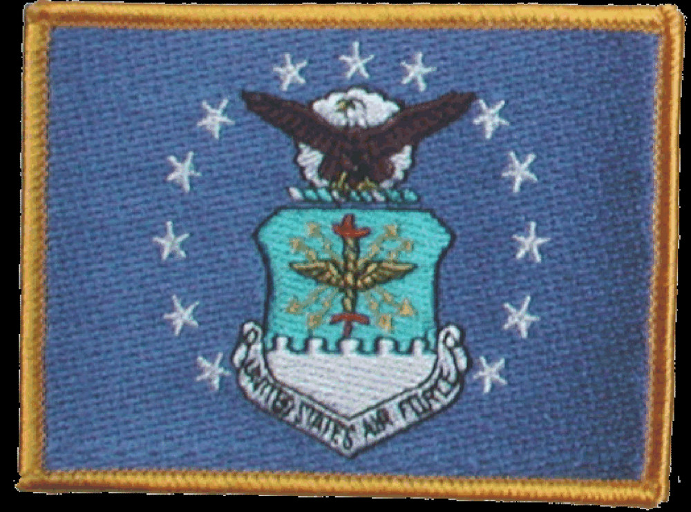 US Air Force Flag Patch 3 1/2" X 2 1/2
