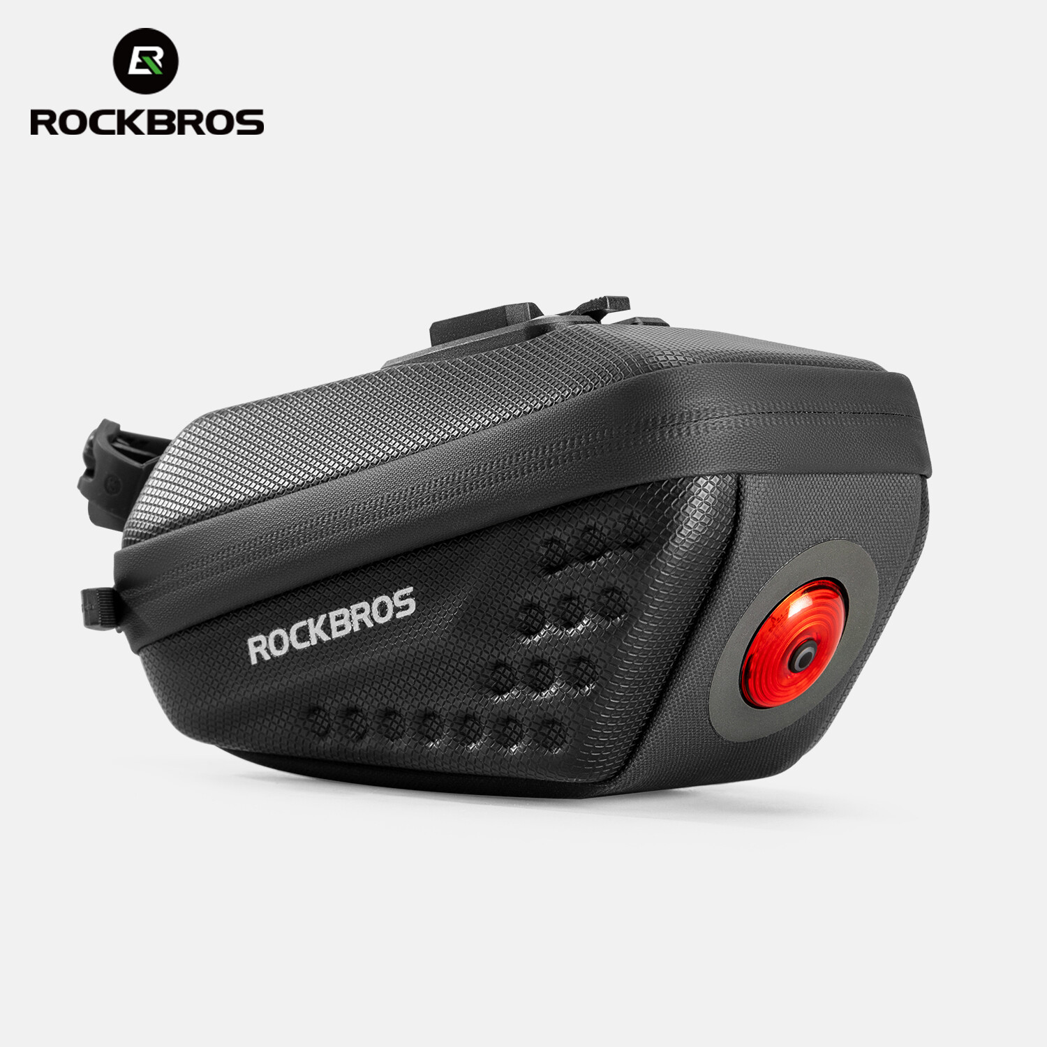 ROCKBROS Bicycle Rear Seat Saddle Bag Waterpoof Cycling Seat Bag With Taillight