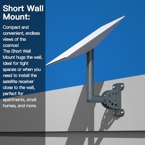 Adjustable Short Wall Mount Kit Short Wall Mount for Starlink Standard Actuated
