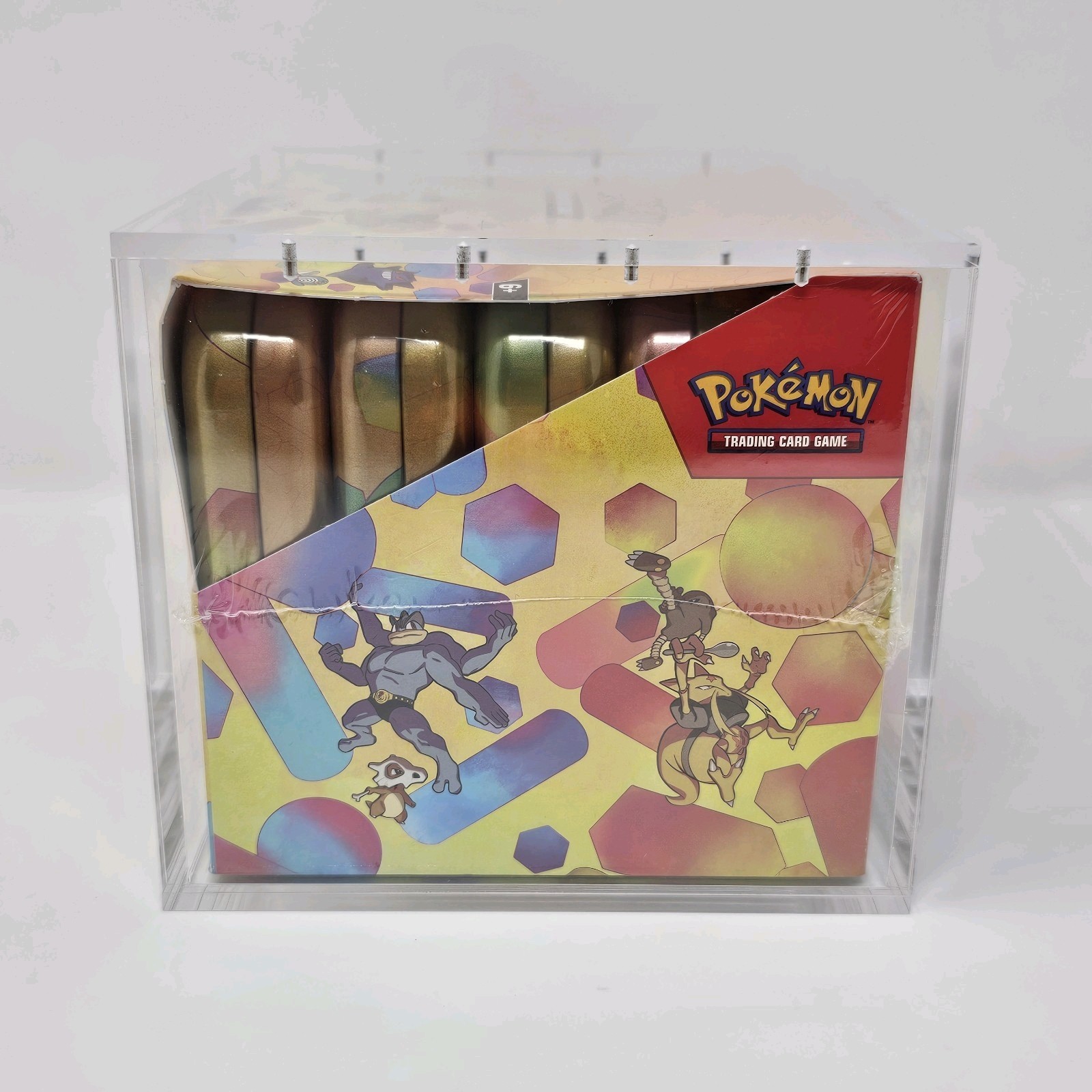 Pokemon 151 Mini Tin Display Acrylic Case With Magnetic Lid 10 Mini Tin Displays