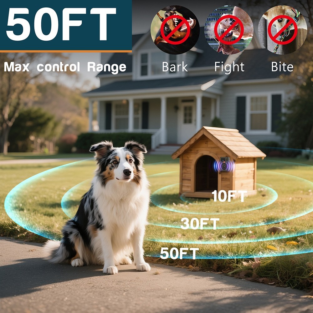 Ultrasonic Anti-Barking Device Dog Bark Control Deterrent Box Training Device