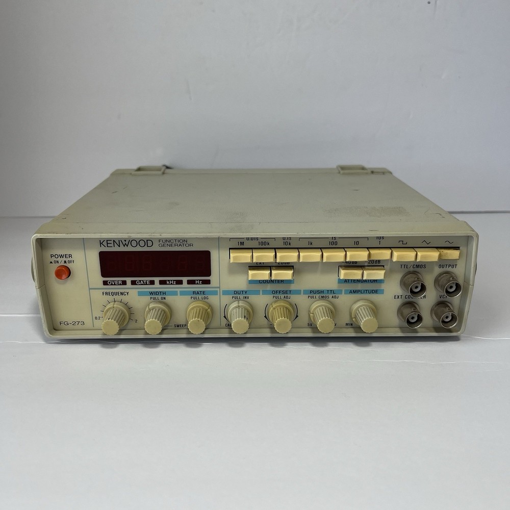 Kenwood FG-273A Function Generator, .2Hz - 2 MHz, Various Output Wave Forms
