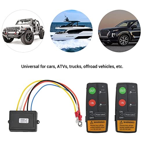 Electric Winch Controller, Winch Remote Control Kit 75ft Range 12V 24V High