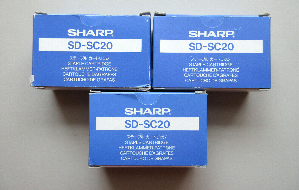 ⭐SHARP SD-SC20 STAPLE CARTRIDGES ( 3 LOT )