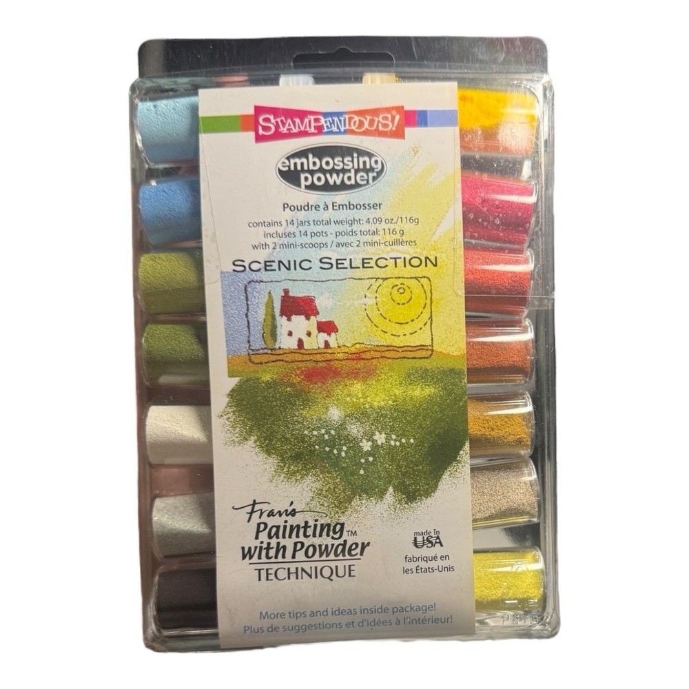 Stampendous Embossing Powder 14 Set Landscape Selection