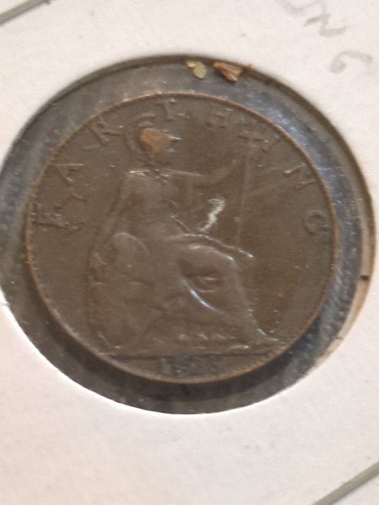 1925 GREAT BRITAIN FARTHING Fine Condition