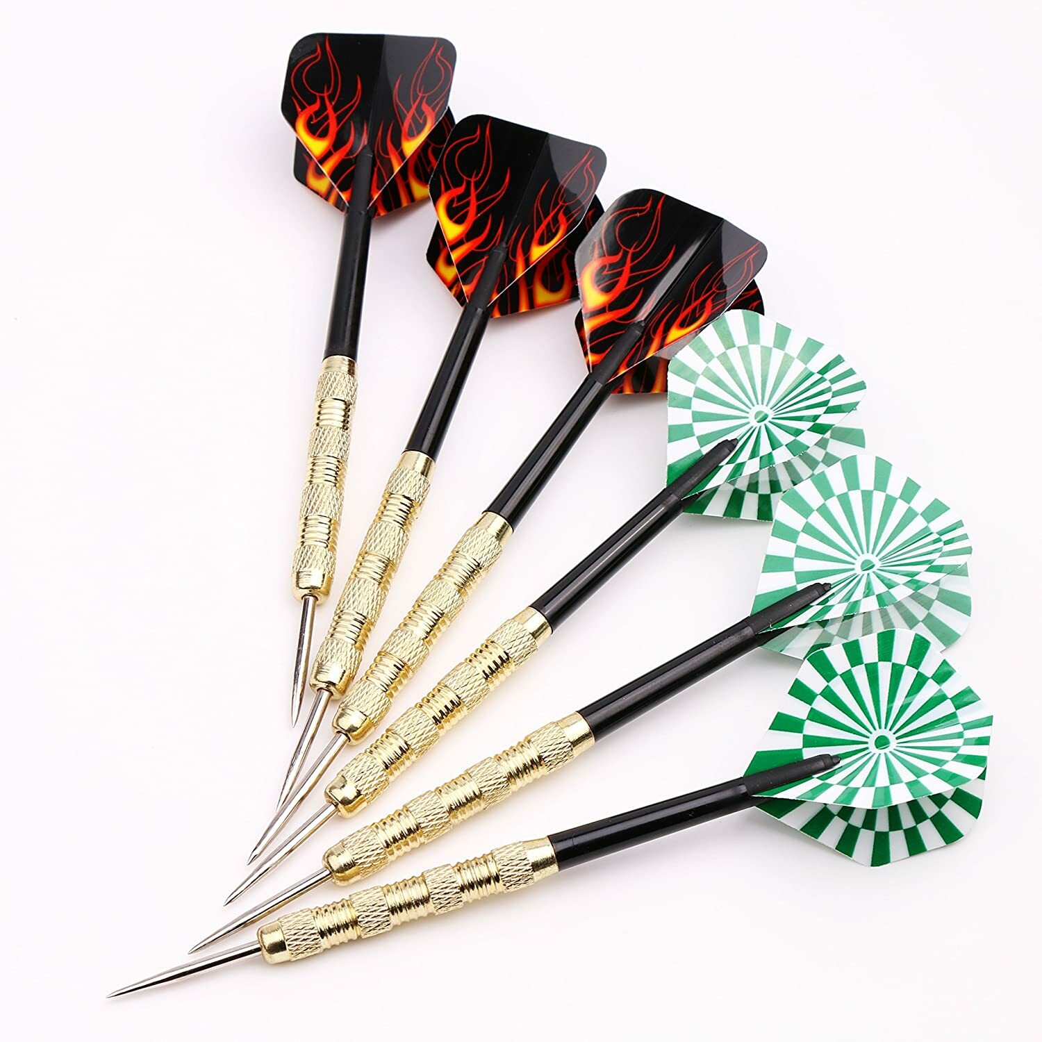 Steel Tipped Darts Set for Dart Board - Professional Metal Tip Dart Set 24 Packs