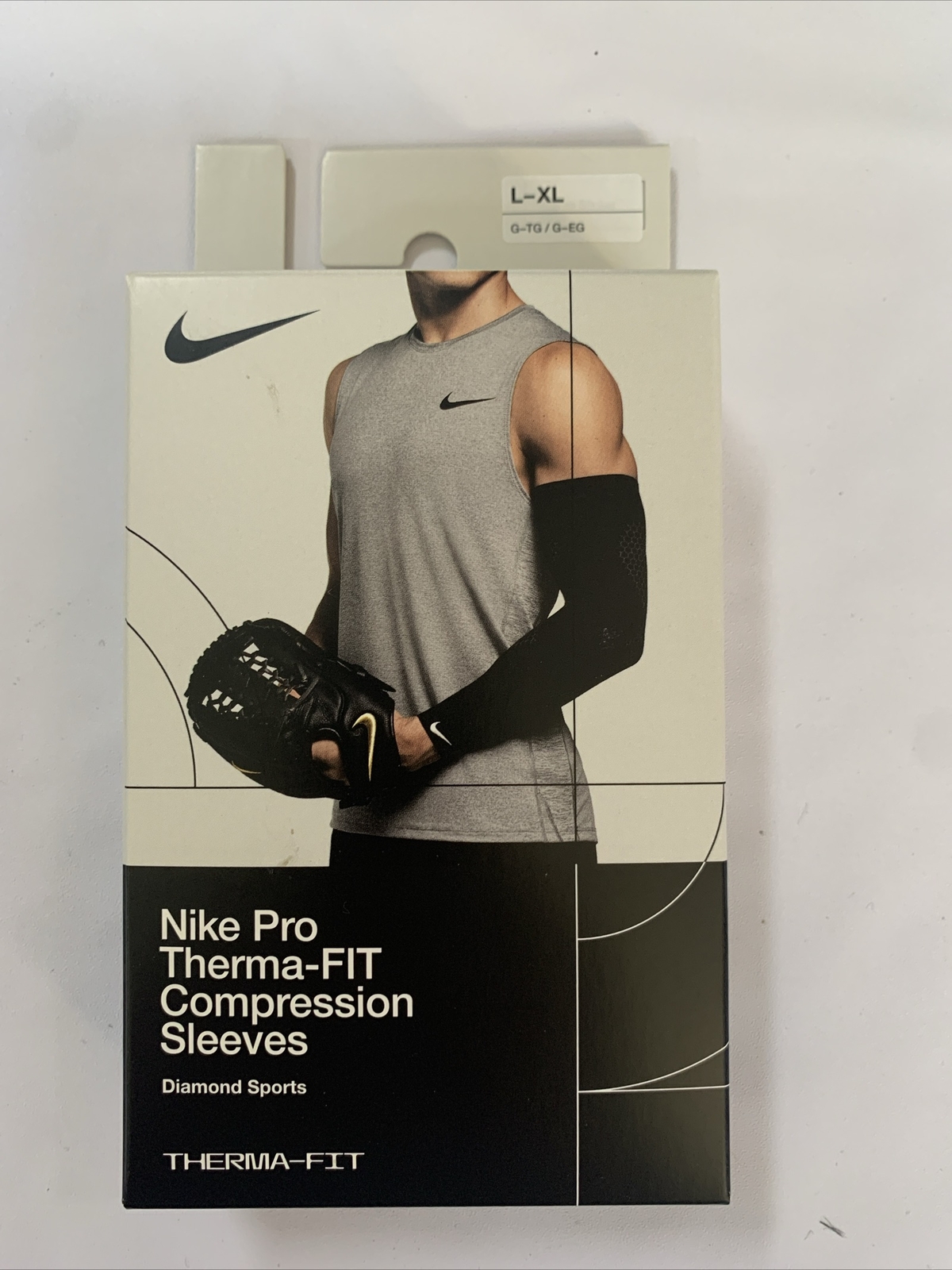Nike Pro Therma-FIT compression sleeves. 2-Pack Black L-XL Brand New