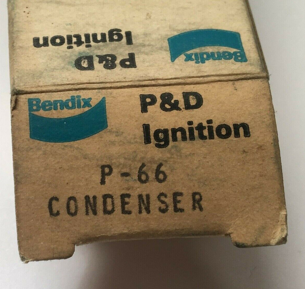 BENDIX Brand P-66 P&D Ignition Replacement Condenser NOS