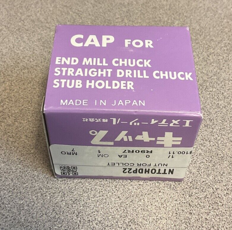 NEW NT TOOL CAP FOR END MILL CHUCK /NUT FOR COLLET / HDP-22
