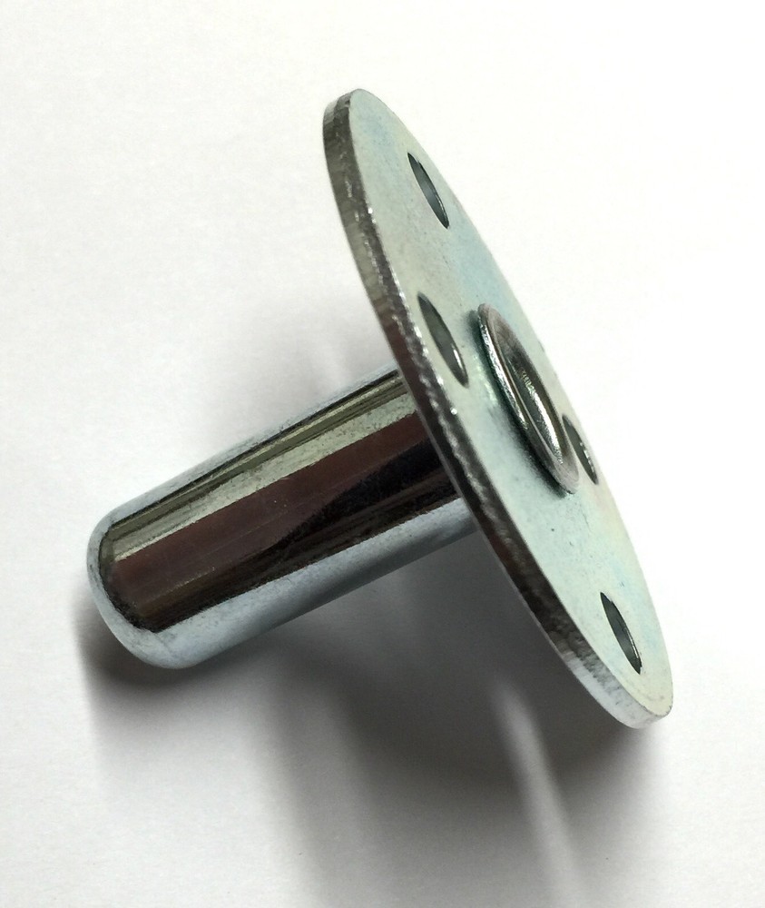 Piano Caster/Wheel Socket (Mounting Plate) 2 1/8" diameter, grip ring stem type