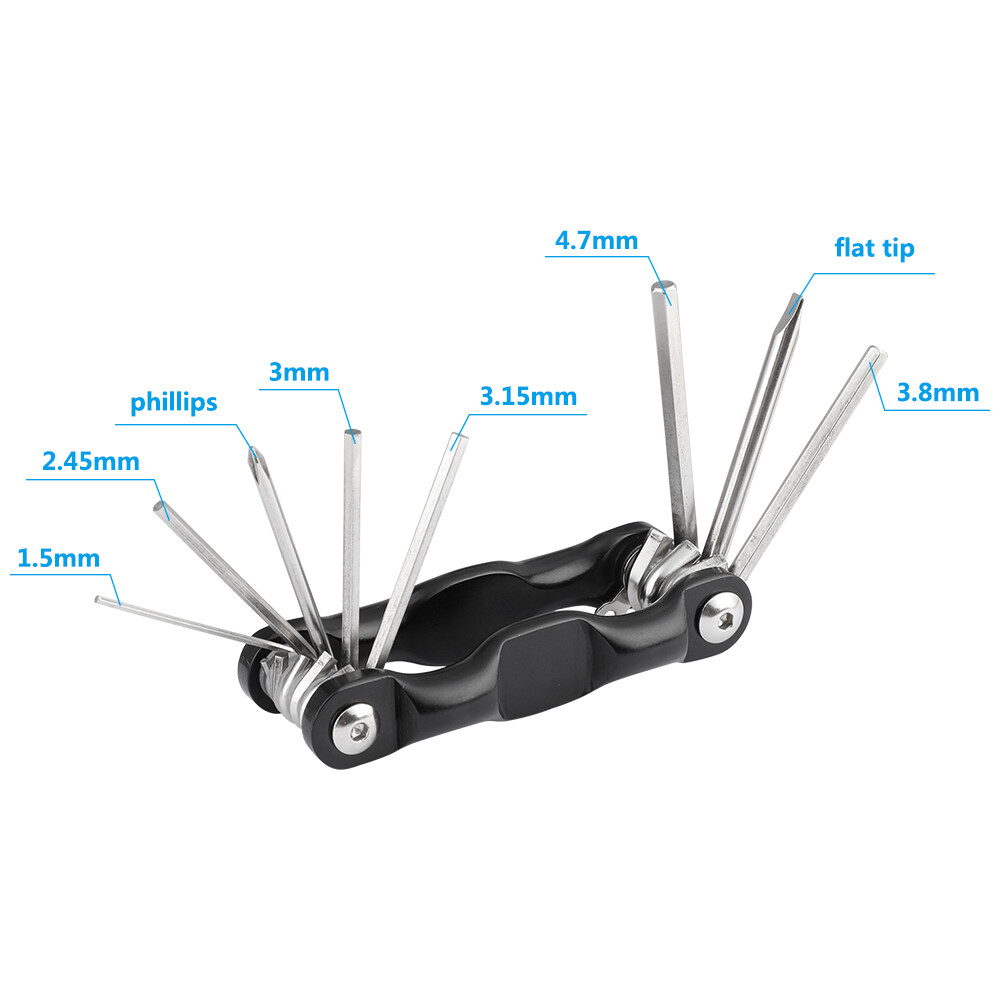 2x CAMVATE Hex Key Set Screwdriver Tool with 6 Hex Key& 1 Phillips& 1 Flat Tip