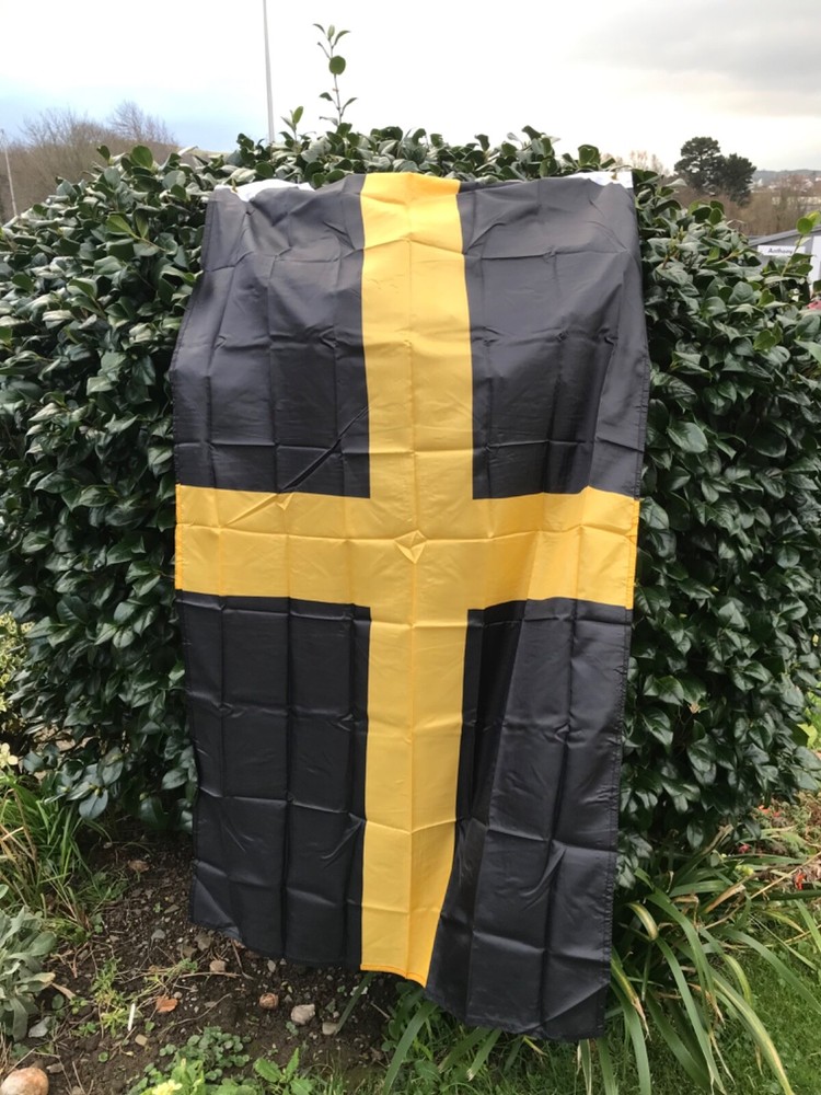 St David Flag. 5ft x 3ft. Material, Polyester, Comes with two eylets.