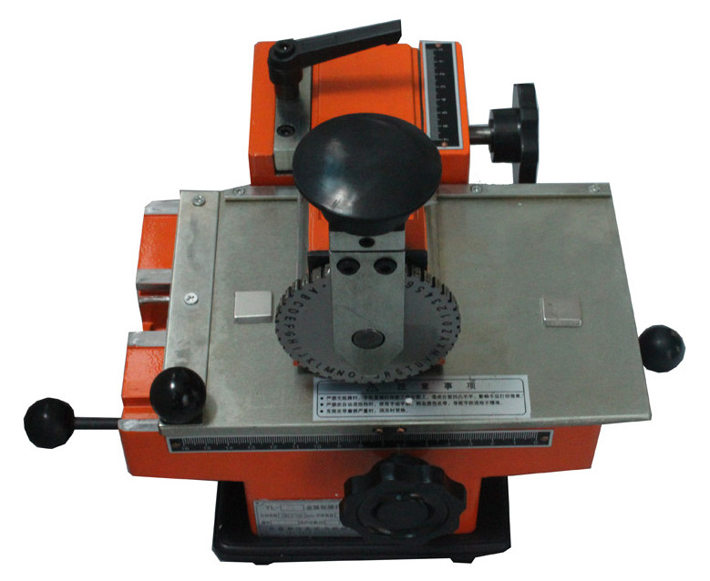 6mm Label Semi-Automatic Sheet Embosser Metal Stamping Printer Marking Machine