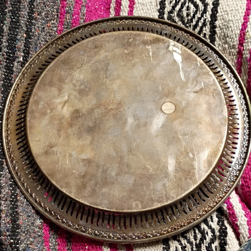 Webster Wilcox International Silverplate Tray Brandon Hall Pattern