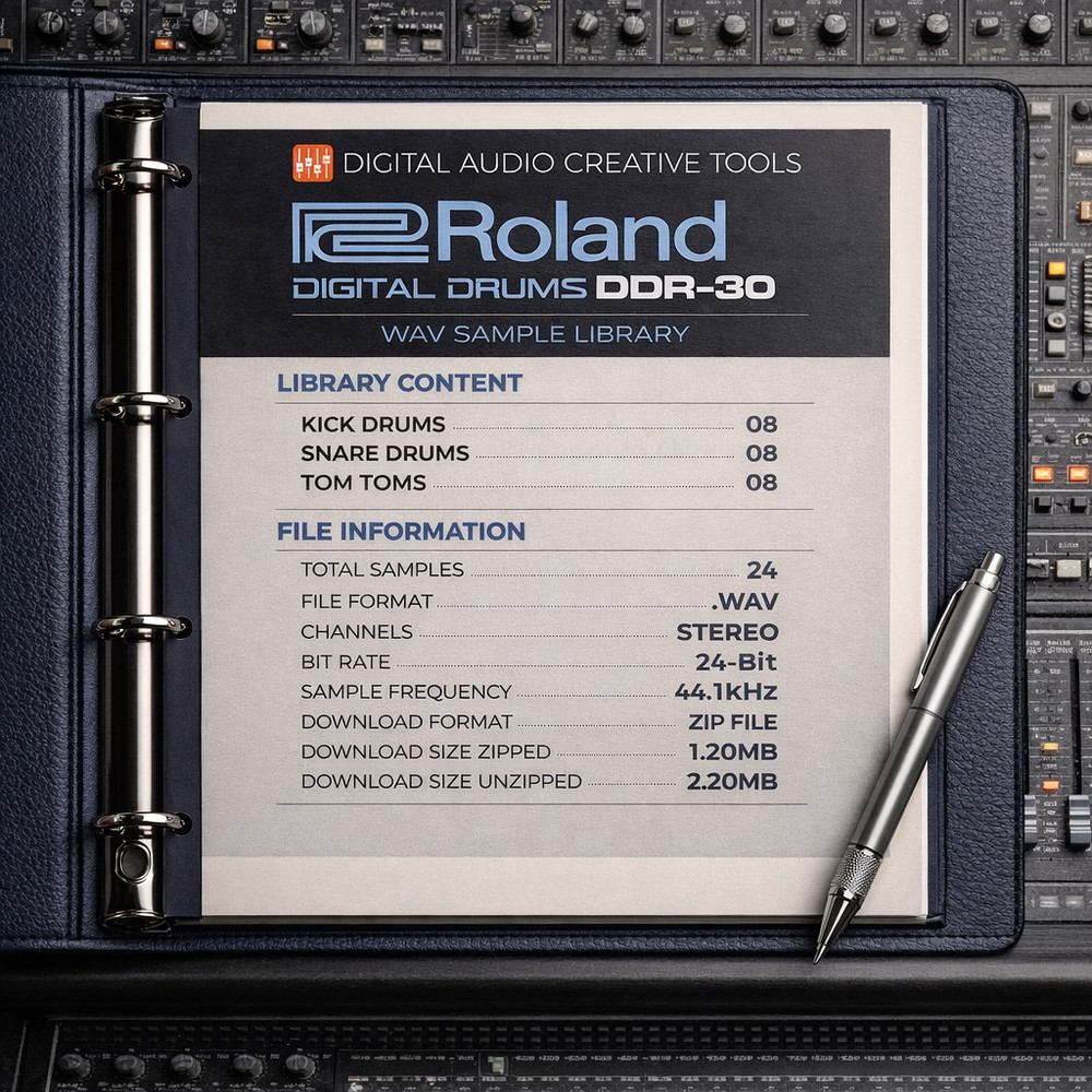 Roland DDR-30 Drum Machine Sample Library