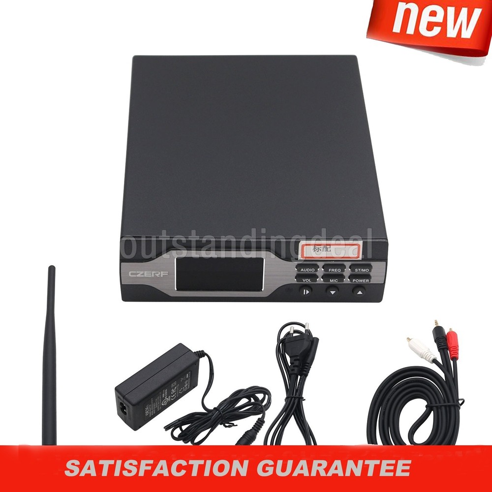 CZE-01B 0-1W FM Broadcast Transmitter FM Stereo Transmitter Kit with Antenna os6