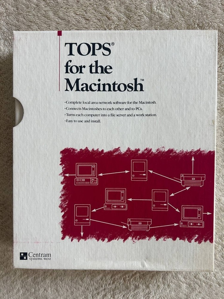 TOPS for the Macintosh. Apple software Complete Local Area Network