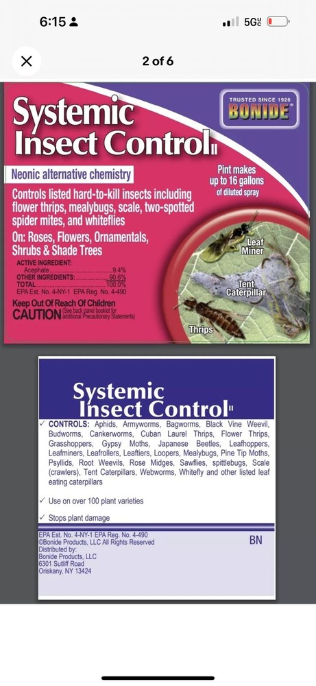 Bonide 941 Concentrated Systemic Insect Pest Control 16 oz