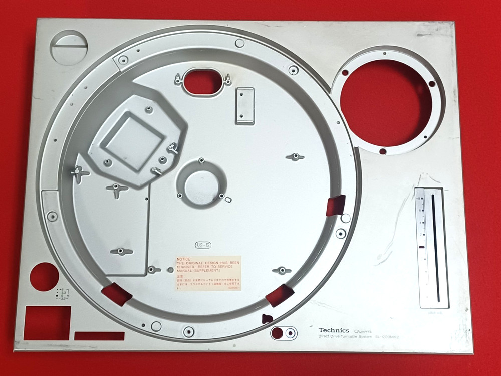 Genuine Technics SL-1200MK2 Silver Top Plinth Cabinet Chassis Case Shell ONLY