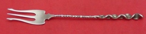 Reverse Twist #8 by Whiting Sterling Silver Cocktail Fork 5 1/2"