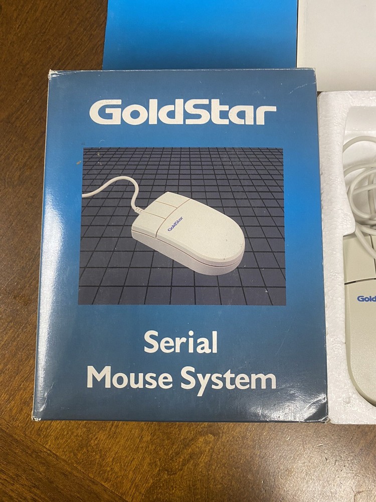Goldstar Mouse Systems Serial Computer Mouse GMS-2002S From 1991