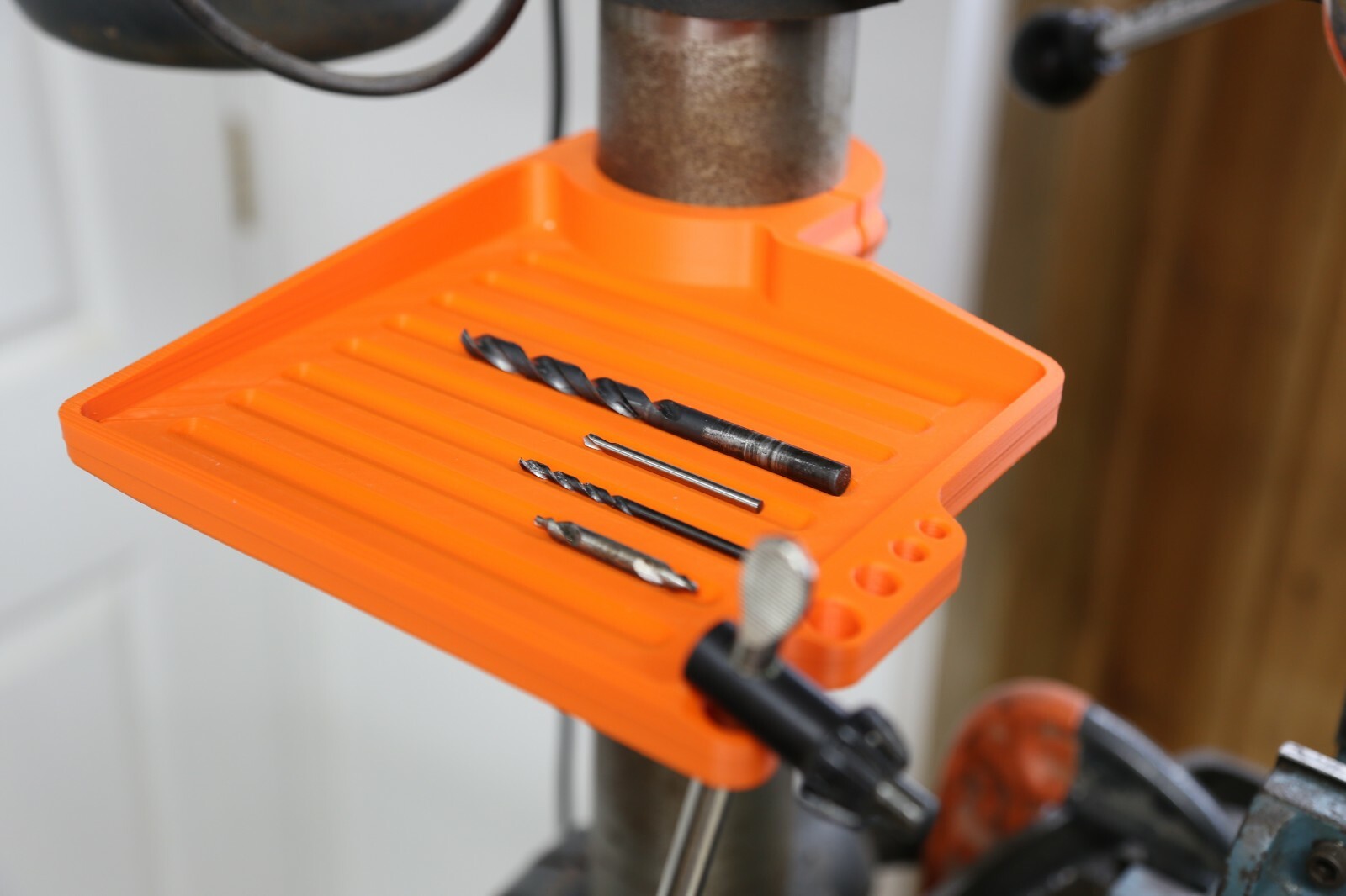 Drill Press Shelf Storage Organiser - LINN Tools Pillar Drill Bit Chuck Key