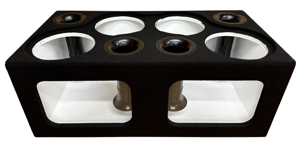 Custom Ported Sub Box Enclosure for 4 10" Subs ~ ACRYLIC PLEXIGLASS ~ BIRCH