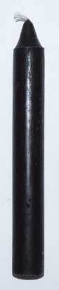 Black 6" household candle