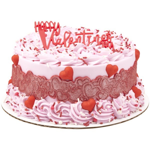DecoPac Happy Valentine's Day Script ~ Layon ~ 12ct ~ Red, Pink