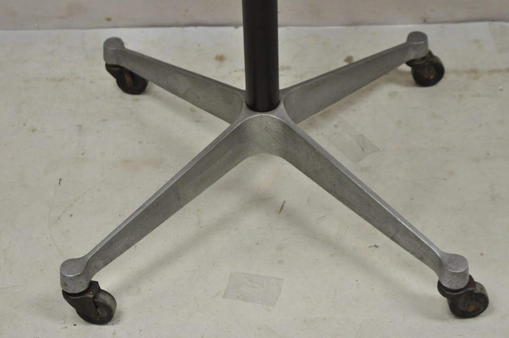 Vintage Herman Miller Eames Mid Century Modern Rolling Contract Base Side Table