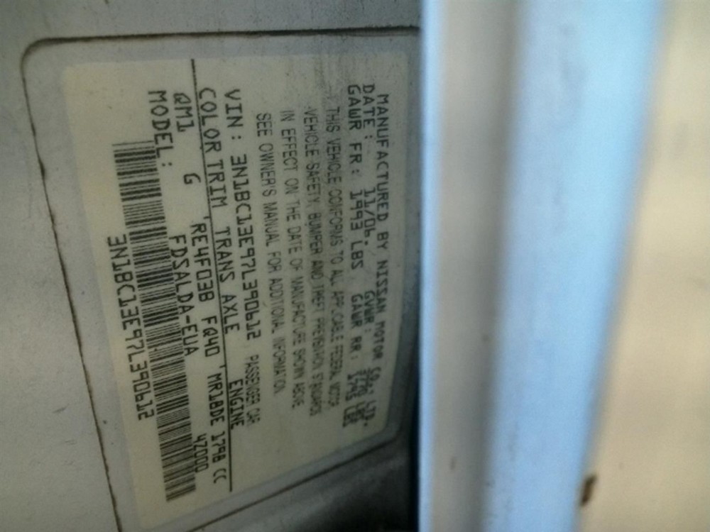 VERSA 2007 Keys/Latches/Locks 104934202