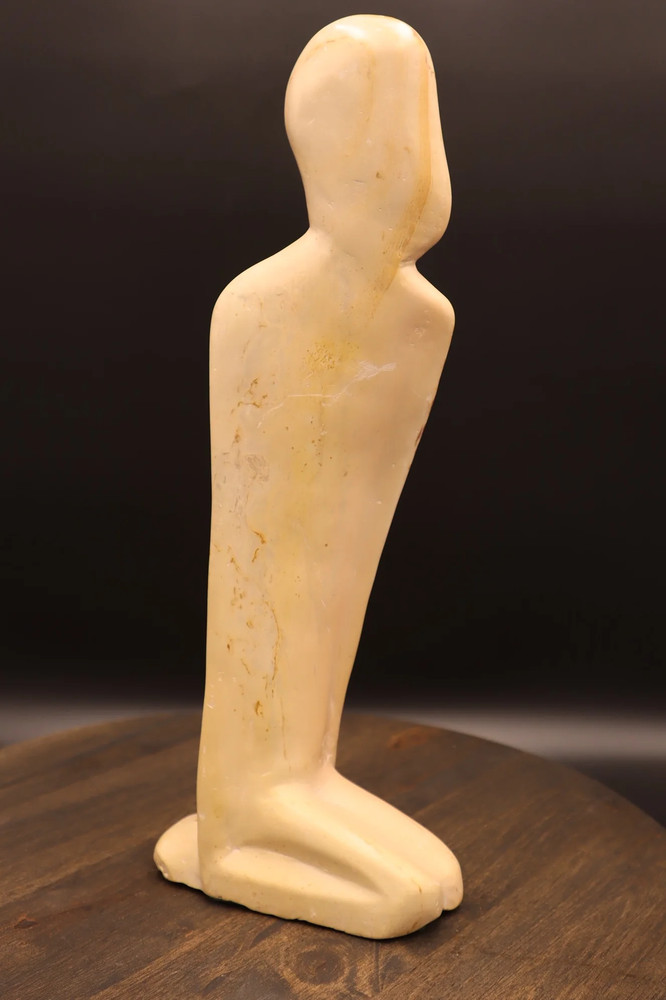Kneeling figure Soapstone Sculpture from Kenya