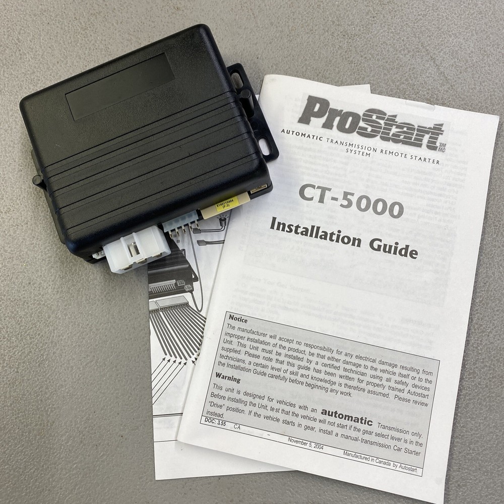 NEW Replacement ProStart AutoStart CT-5000 Remote Start Module Brain CT-5000