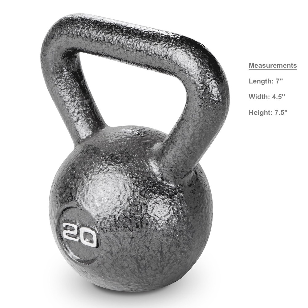 20lb Cast Iron Kettlebell, Single