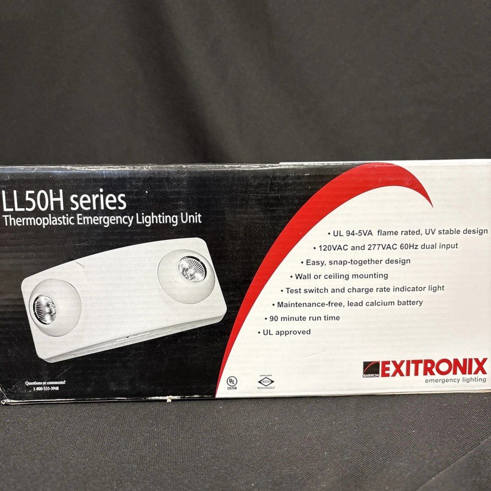 Emergency Light Adjustable Lamp Heads Exitronix LL50H