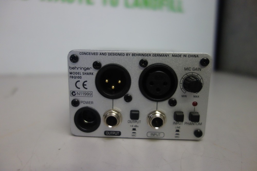 BEHRINGER SHARK FBQ100 Automatic Feedback Destroyer