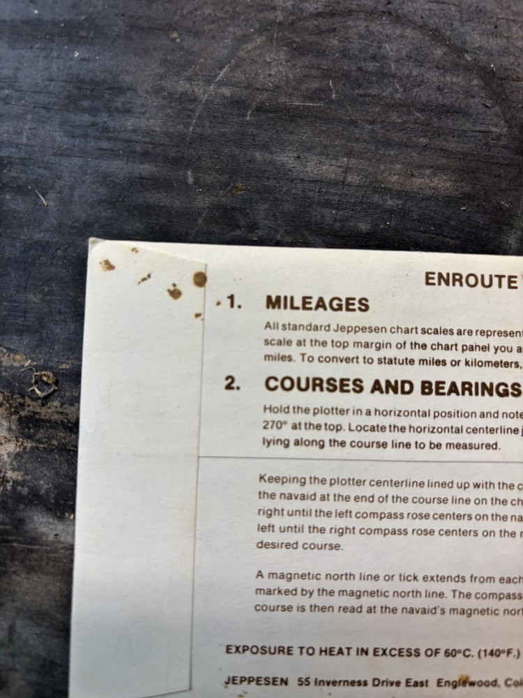 Jeppesen Enroute Aviation Pilot Plotter PV-2