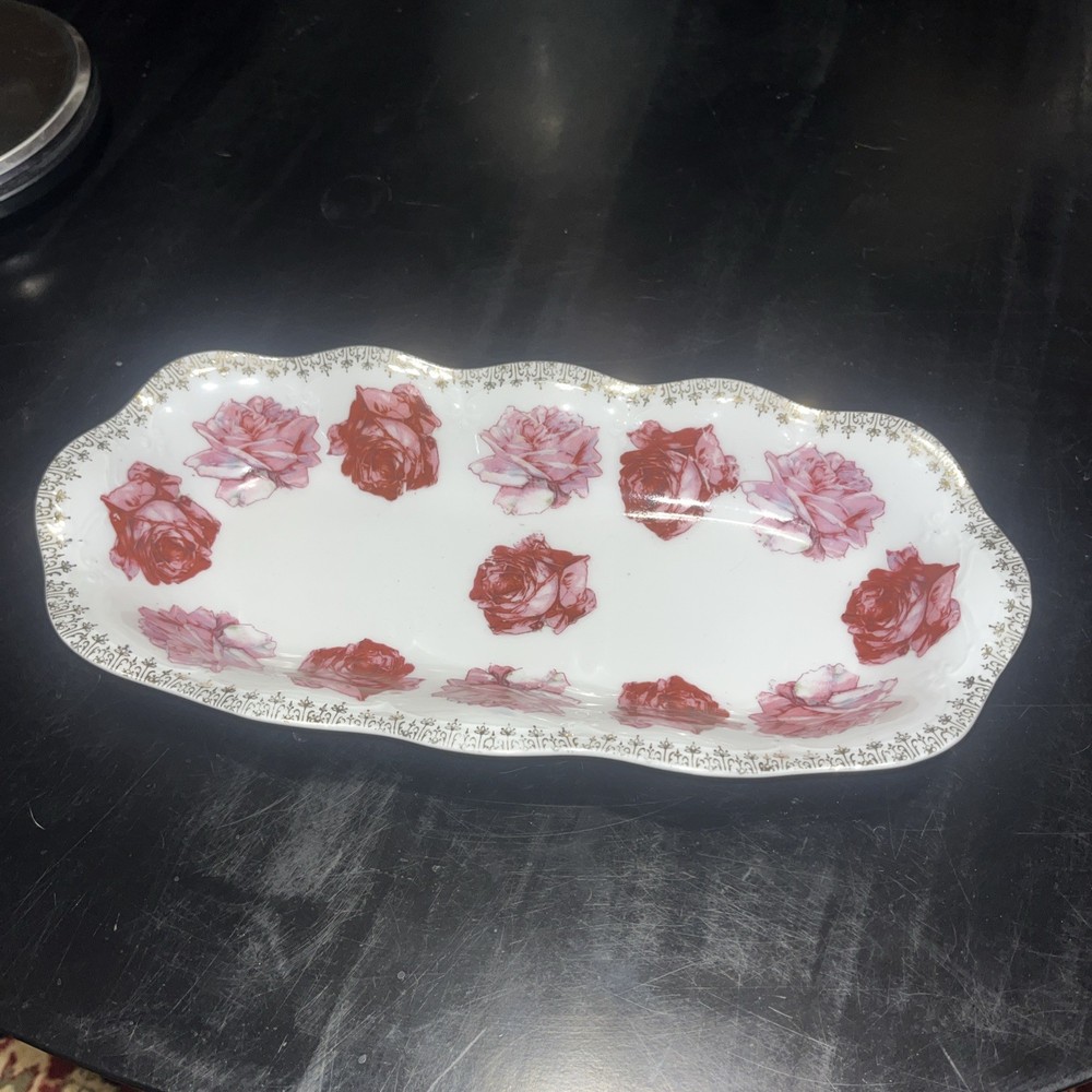Antique Z.S. & Co. Bavaria Serving Platter. Mignon Pattern.