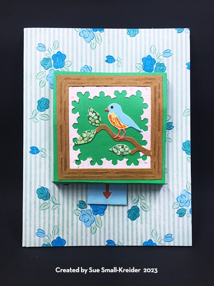 Karen Burniston Die Set 1070 - Frame Pull Pop-up