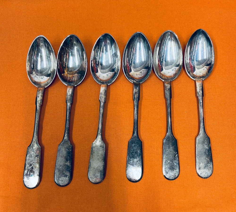 Russian Soviet Silver Spoon Set