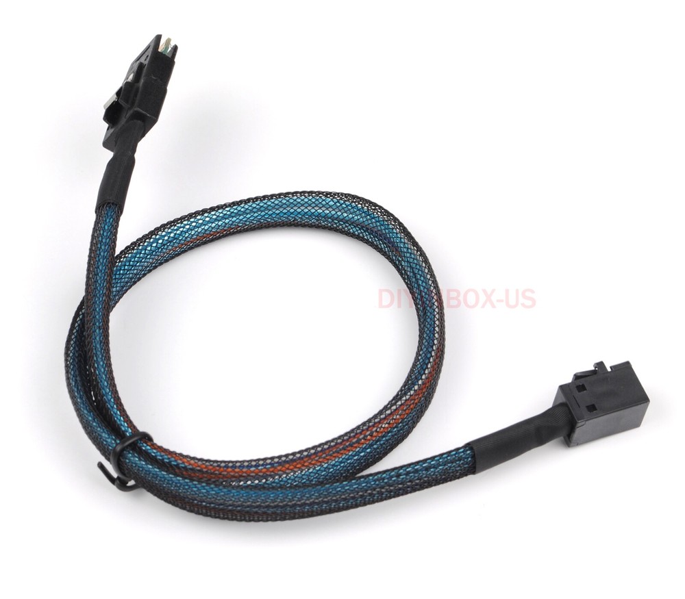 2-pcs Internal Mini SAS SFF-8087 to Mini SAS HD SFF-8643 Raid Data Cable 50cm