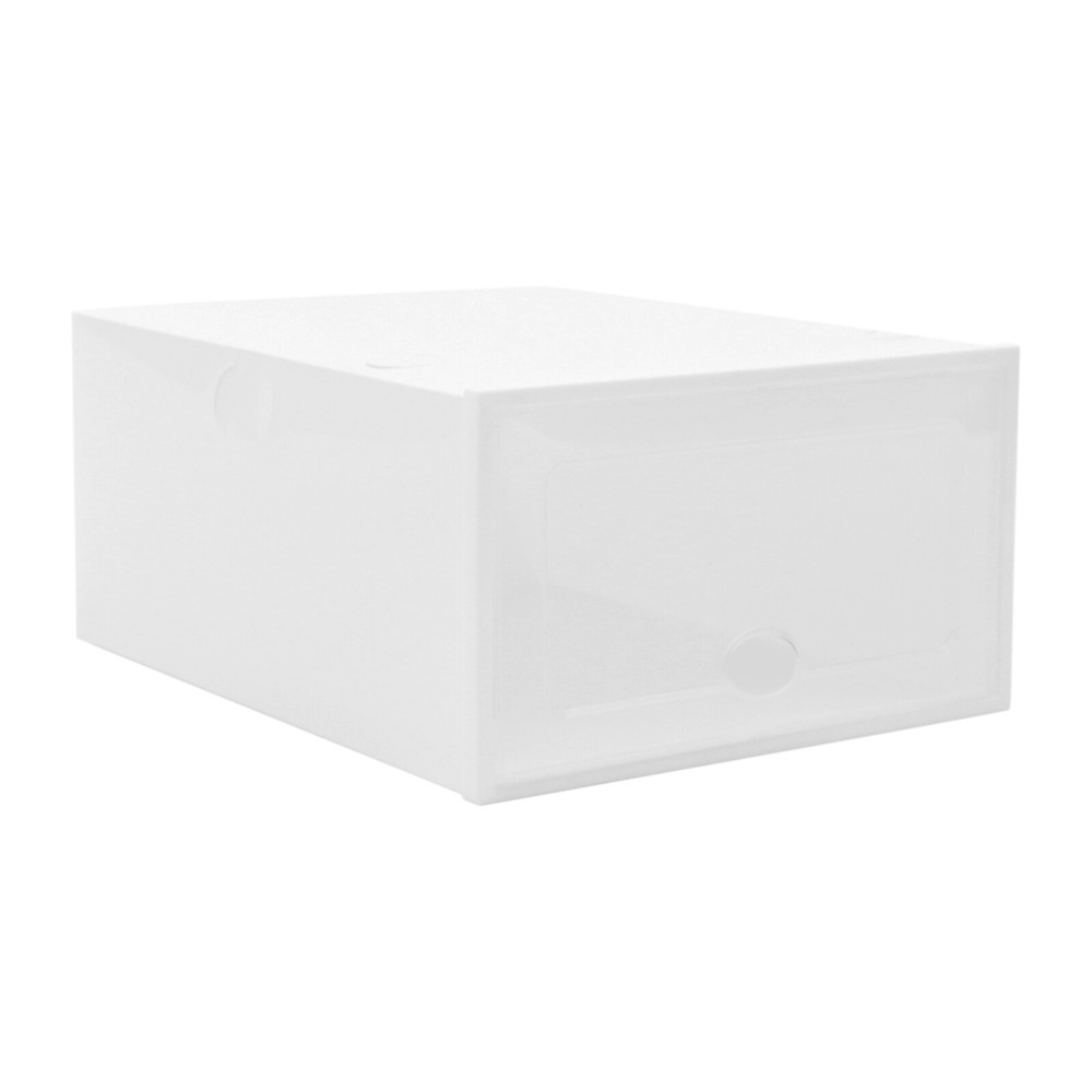 20Pcs Plastic Shoes Storage Box Stackable Display Case Sneaker Organizer Case