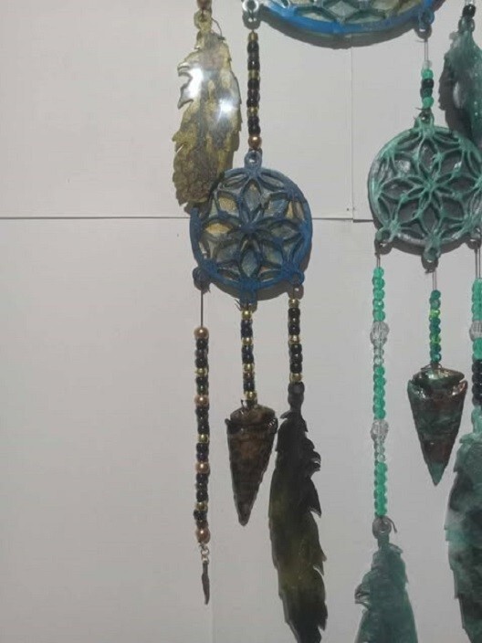DREAM CATCHER WALL HANGER WITH BEADS (LARGE)