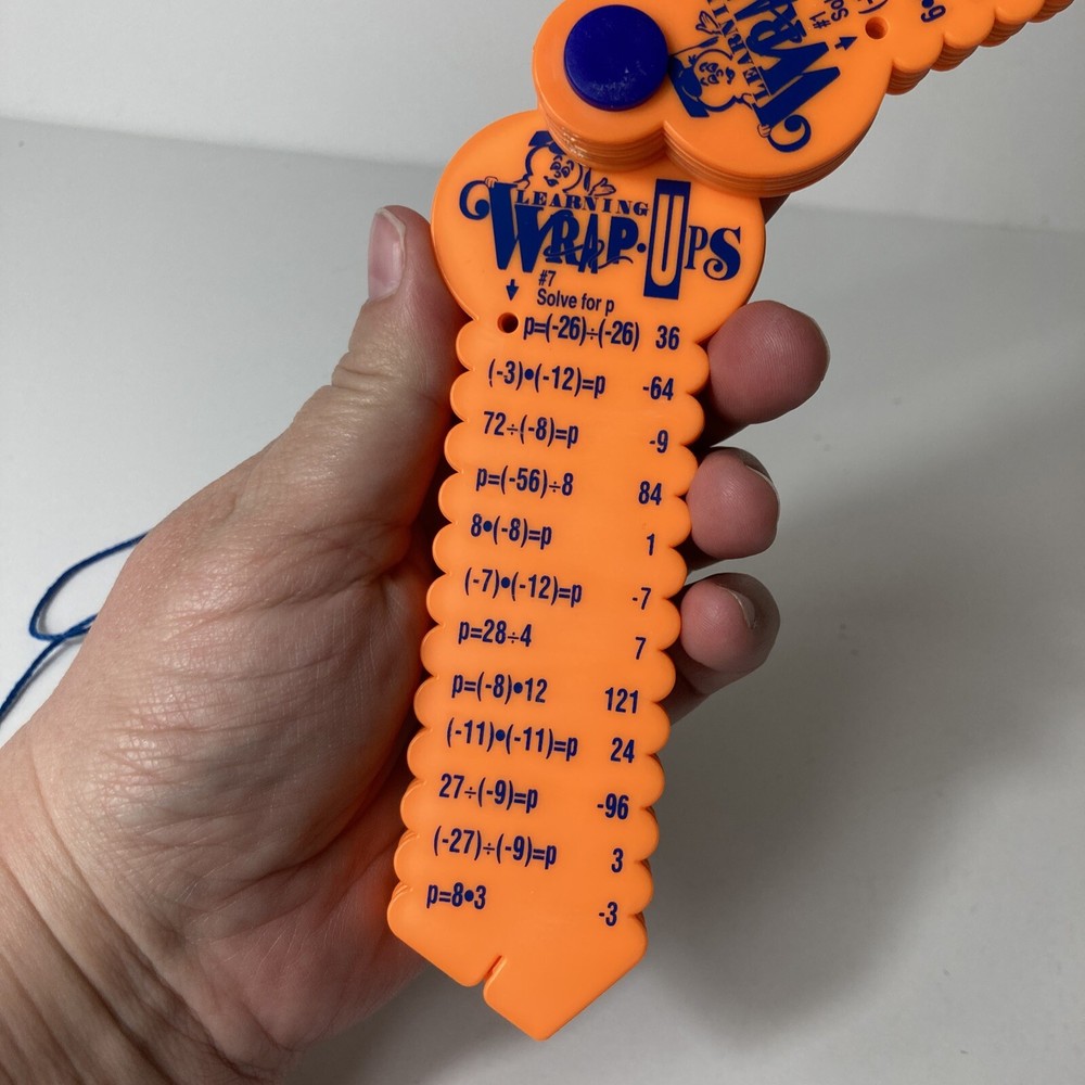 Learning Wrap-Ups Pre-Algebra Orange Multiplication Division Positive Negative #
