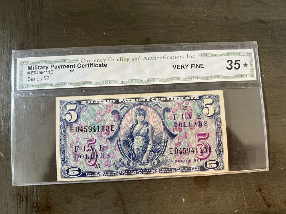 Series 521 $5 (MPC) 35 VF
