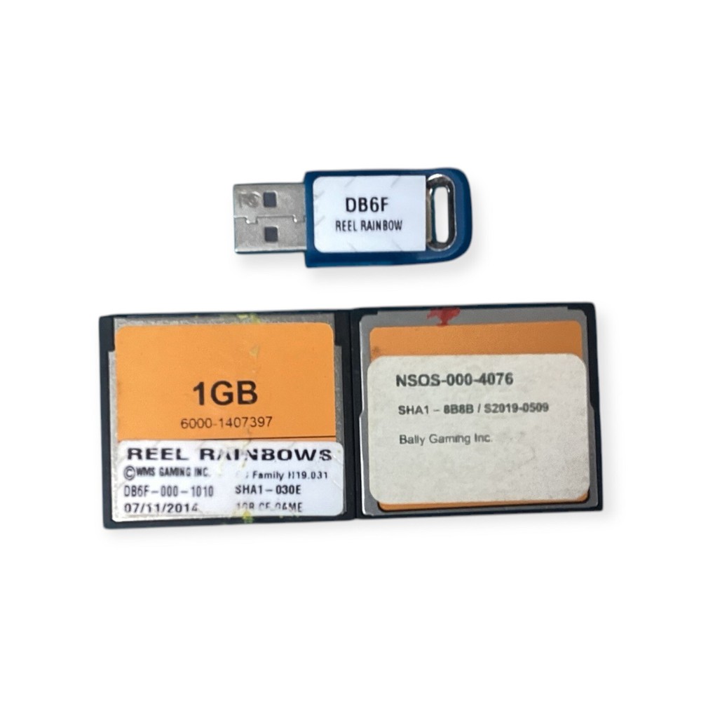 WMS BB3 Reel Rainbow Complete Software (GAME CF,OS,DONGLE)