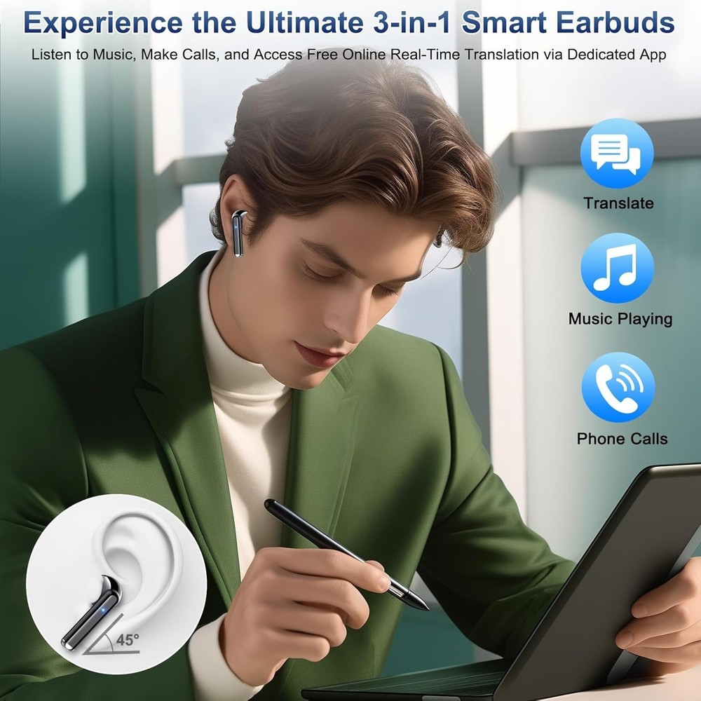 AI Language Translator Device Real-time Smart Instant Voice 164 Languages